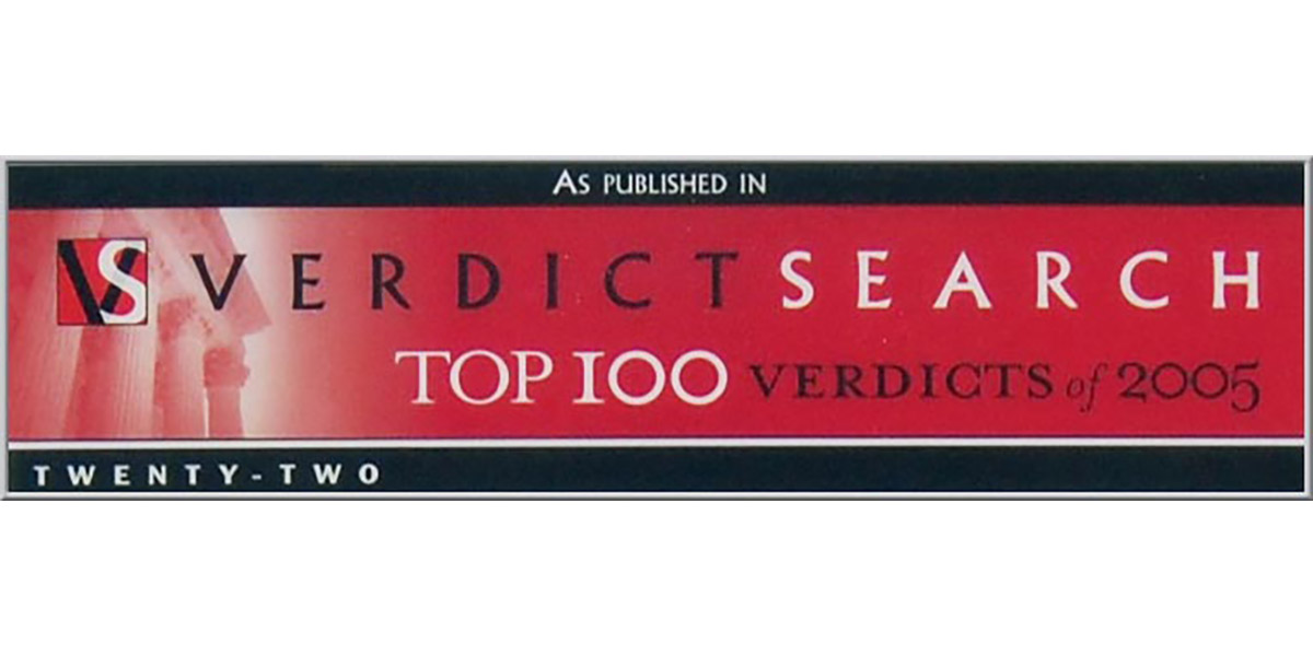 Verdict Search California – Top 100 Verdicts of 2005