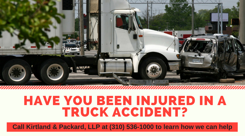 If you have been injured in a truck accident in Los Angeles, Long Beach or surrounding areas, call 310-536-1000 for a free consultation at Kirtland & Packard, LLP.